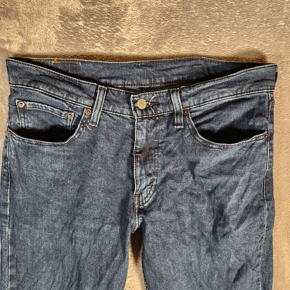 Levi's 511 Jeans Men's 33X34 (Tag 32X34) Slim Fit Straight‎ Leg Blue Medium Wash - Picture 4 of 16